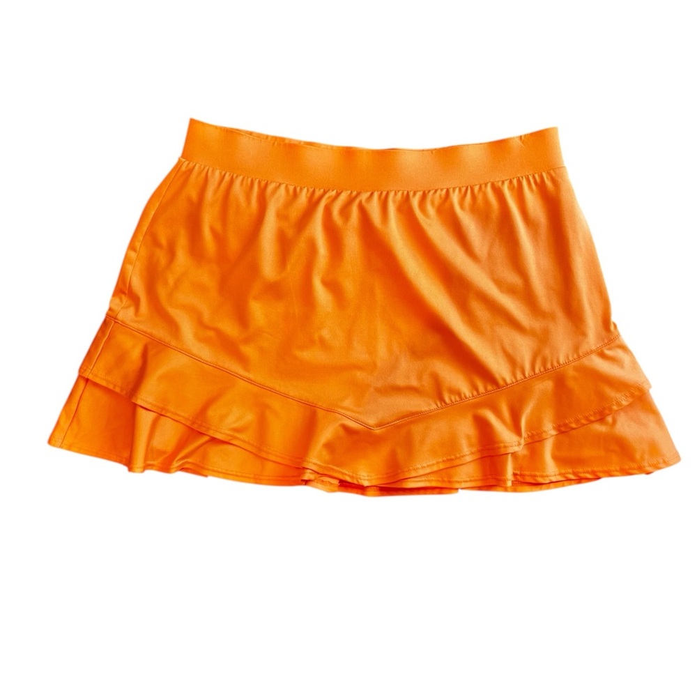 Orange Tennis/Golf Skirt by Tail with Ruffled Hem